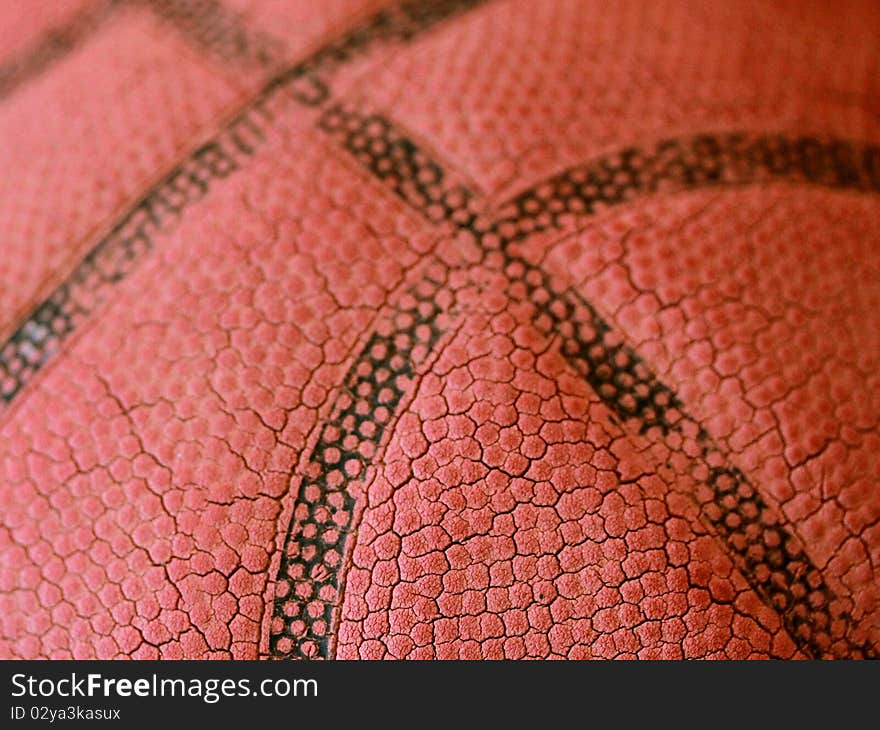 Worn old vintage antique basketball. Worn old vintage antique basketball