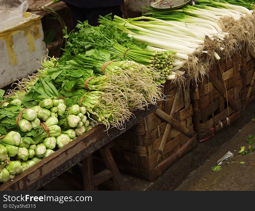 A Chinese farmer s market