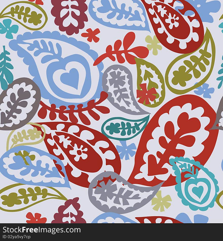 Colorful seamless with flowers pattern. Colorful seamless with flowers pattern