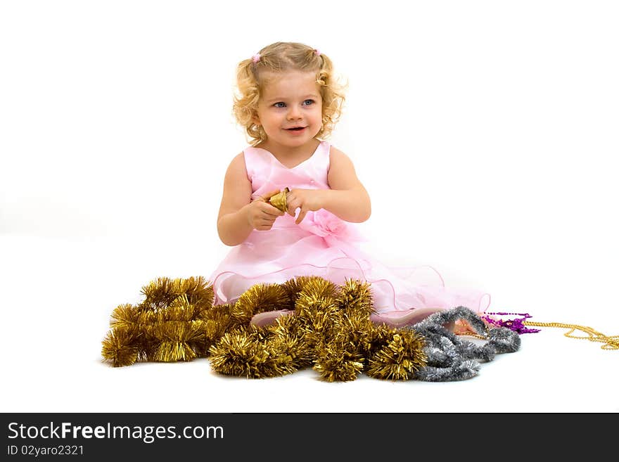 Portrait of cute little girl. Portrait of cute little girl