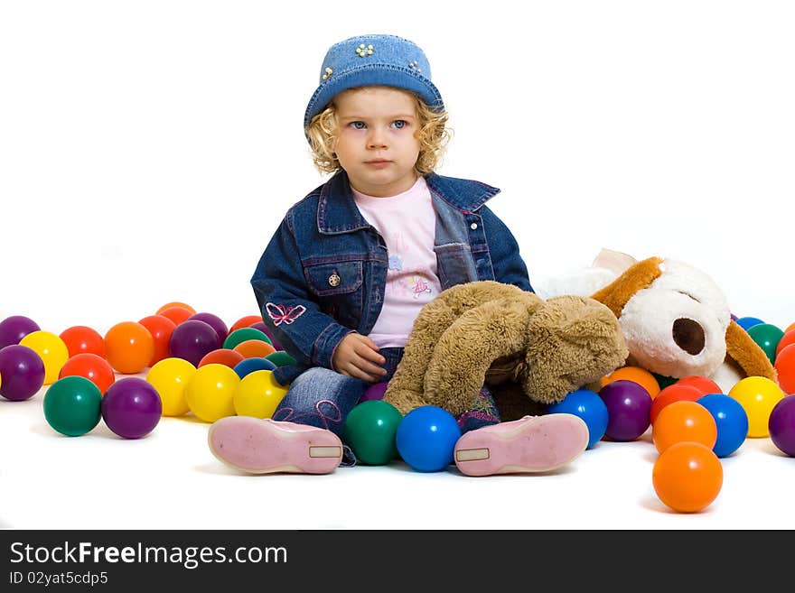 Portrait of cute little girl