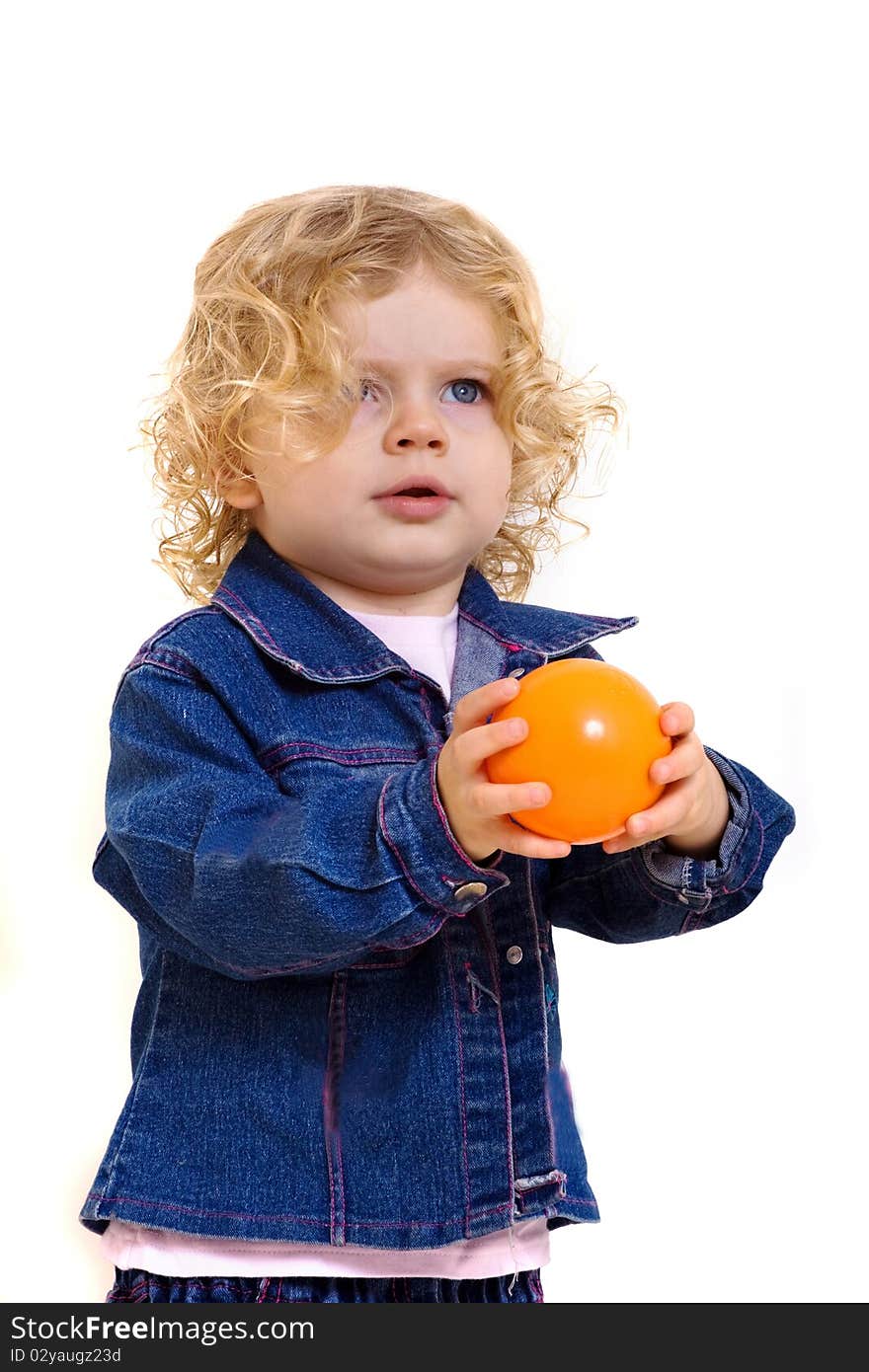 Portrait of cute little girl. Portrait of cute little girl