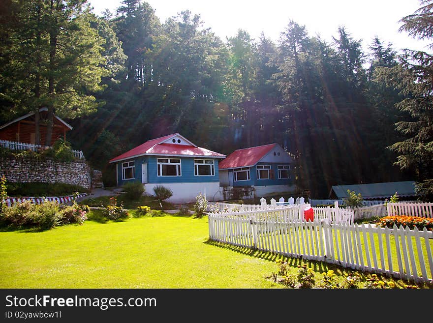 Holiday cottage on a hill resort