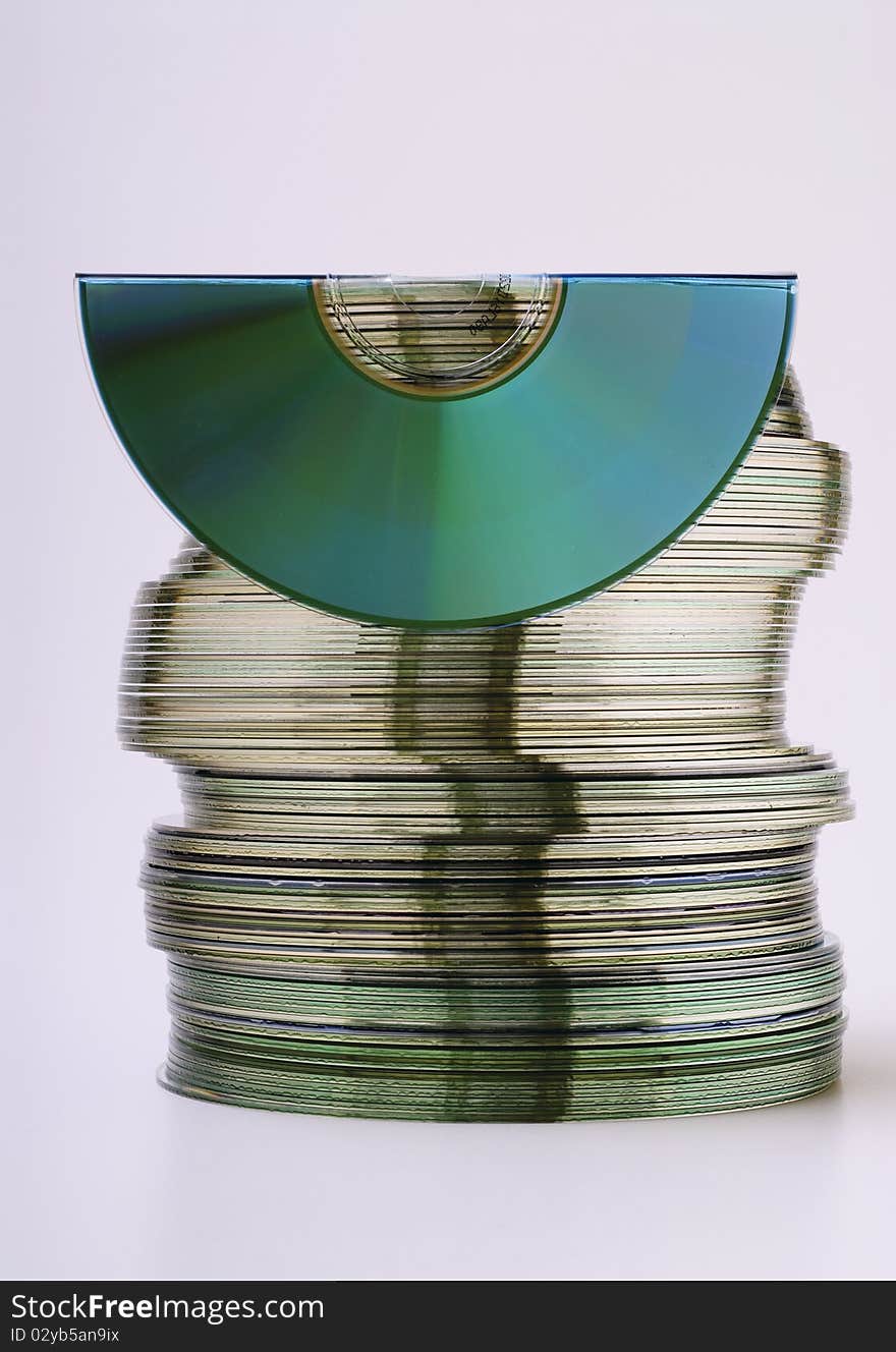 Topped by a stack of CDs called bent