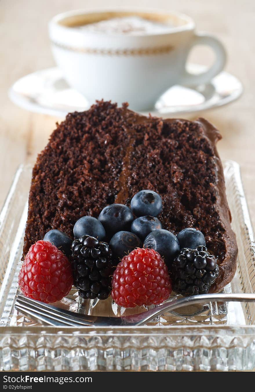 Organic chocolate cake