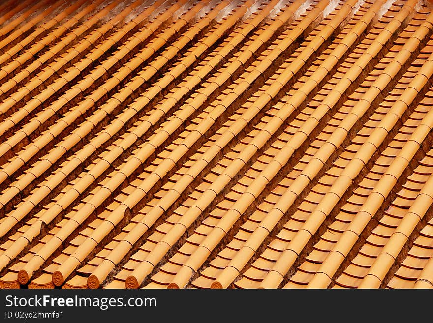 Yellow Roof Glazed Tiles