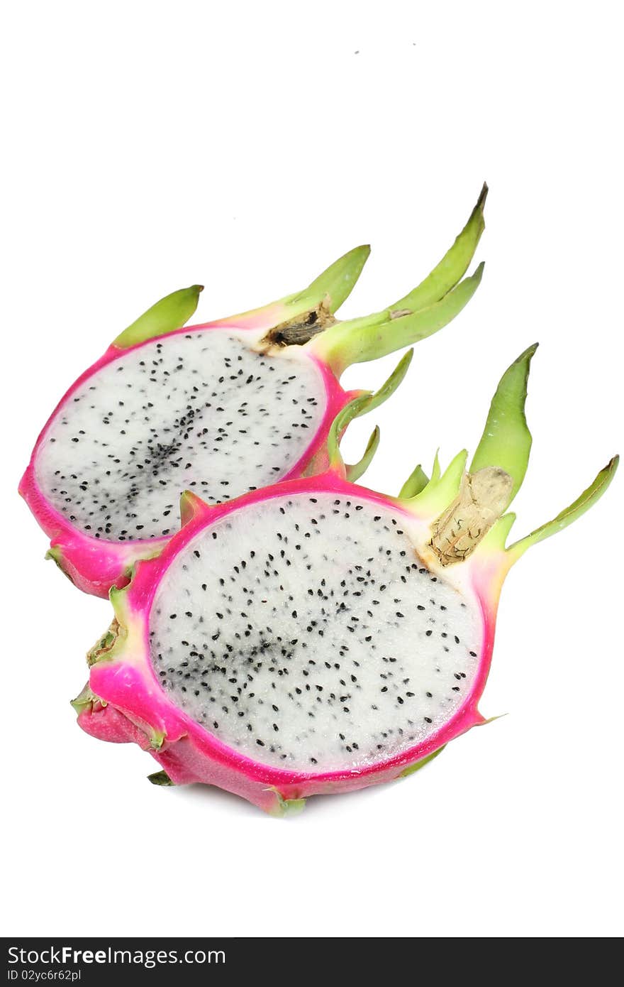 Pitaya on a white background. Pitaya on a white background