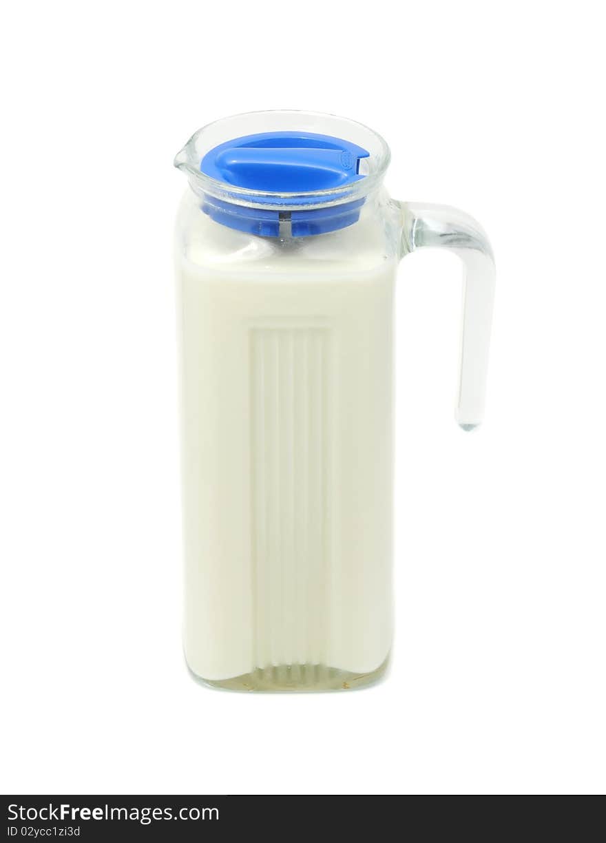 Milk in Glass Jar