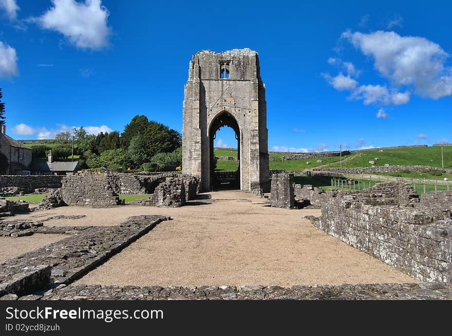 The remains of Shap Abbey, Cumbria, Northern England