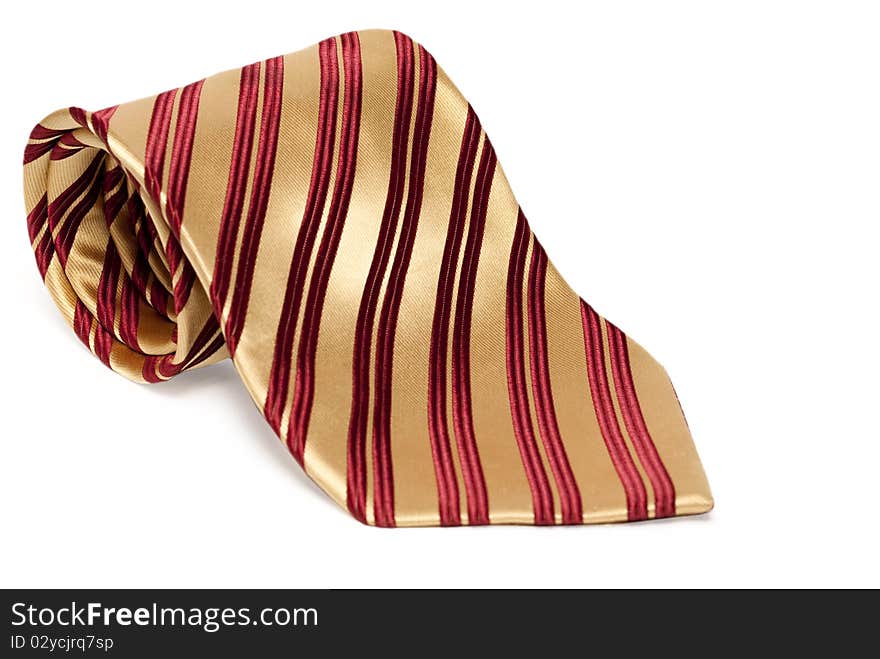 Tie on a white background isolated. Tie on a white background isolated