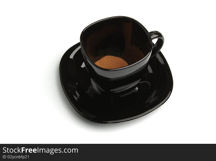 Instant coffee in the mug