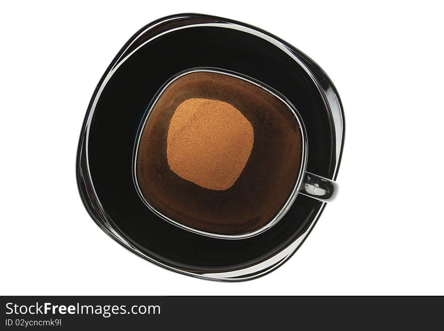 Instant coffee in the mug