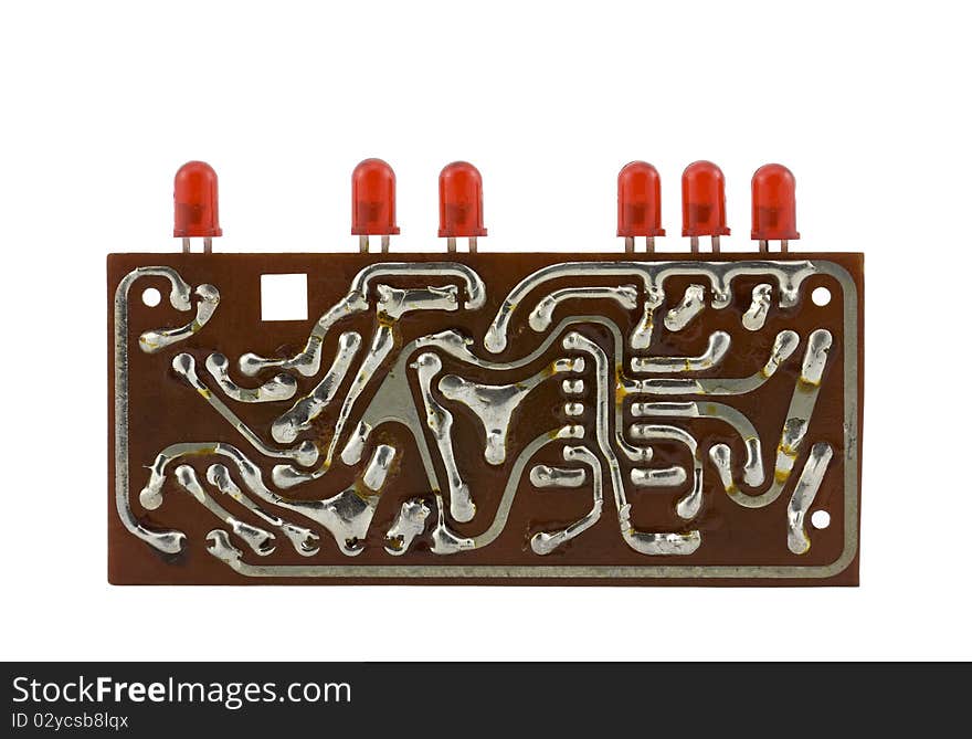 Circuit board with leds