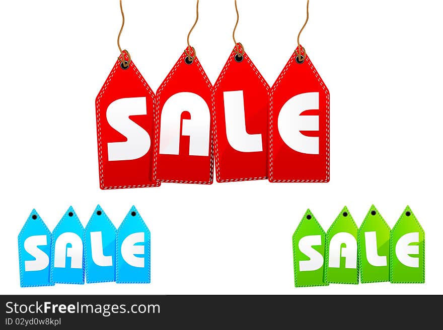 Set Of Sale Tags