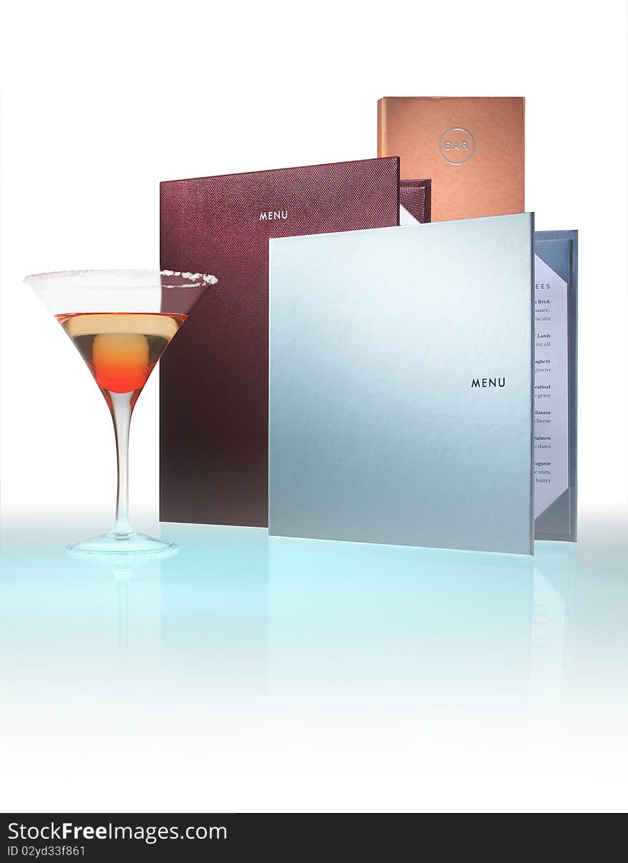 Menus and cocktail