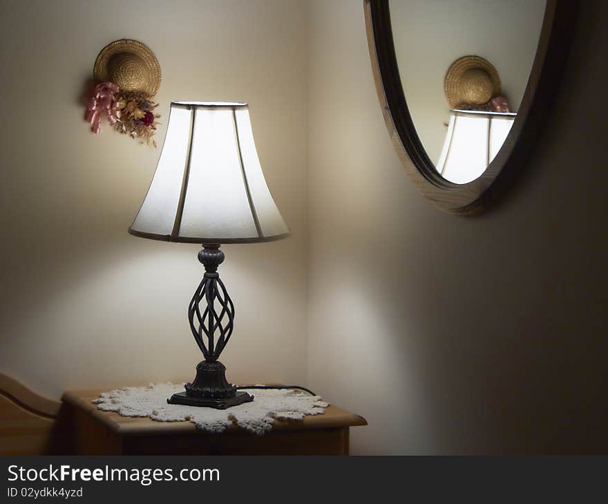 The photo shows a part of a atmospheric anteroom. The photo shows a part of a atmospheric anteroom