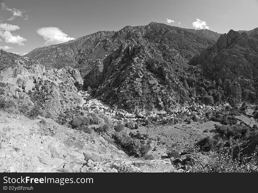 Mountains and Valleys of Corsica, France