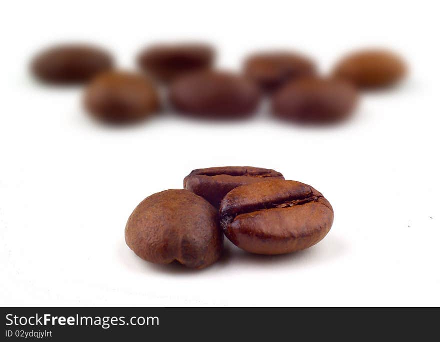 Coffee beans macro