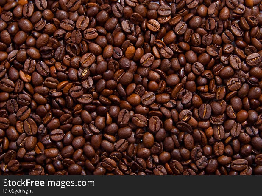 Coffee beans background