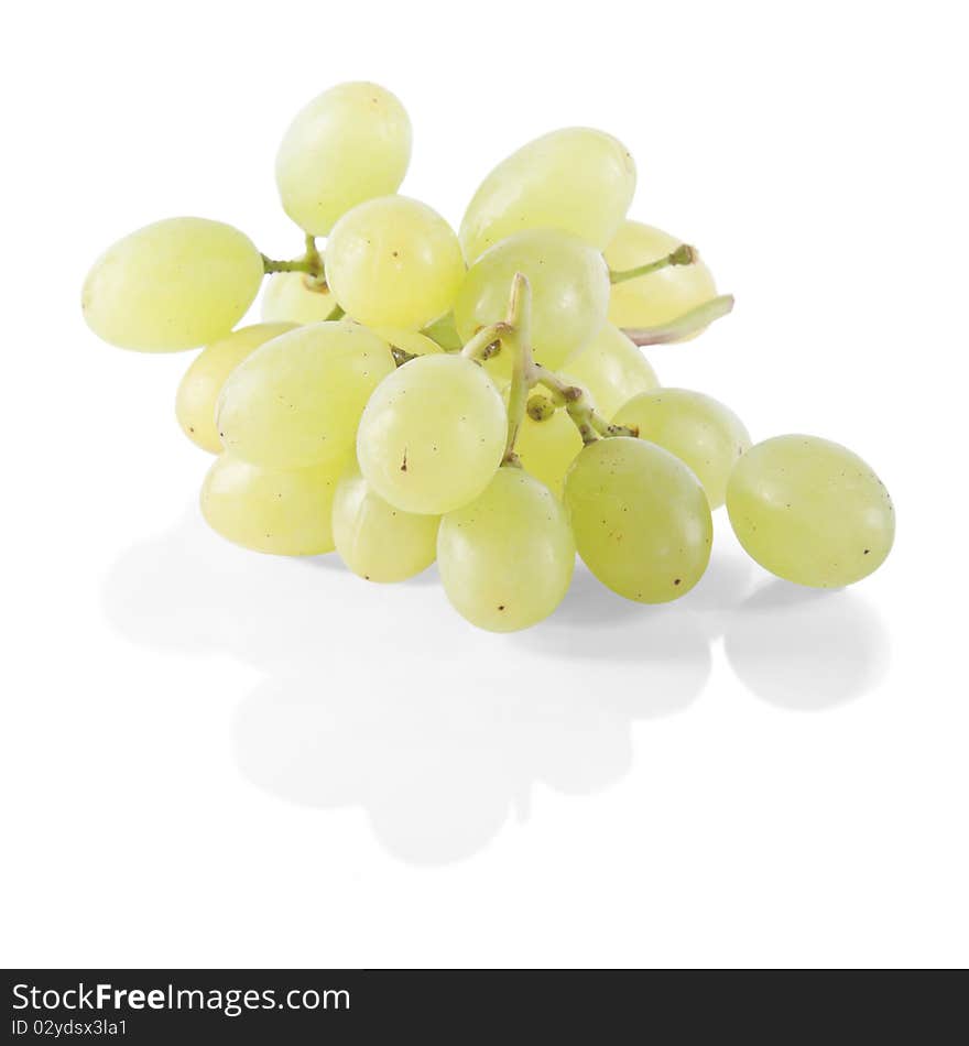 Fresh Grapes Isolated On White Background