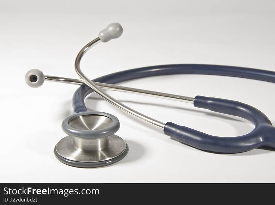 This image shows a stethoscope on a white background