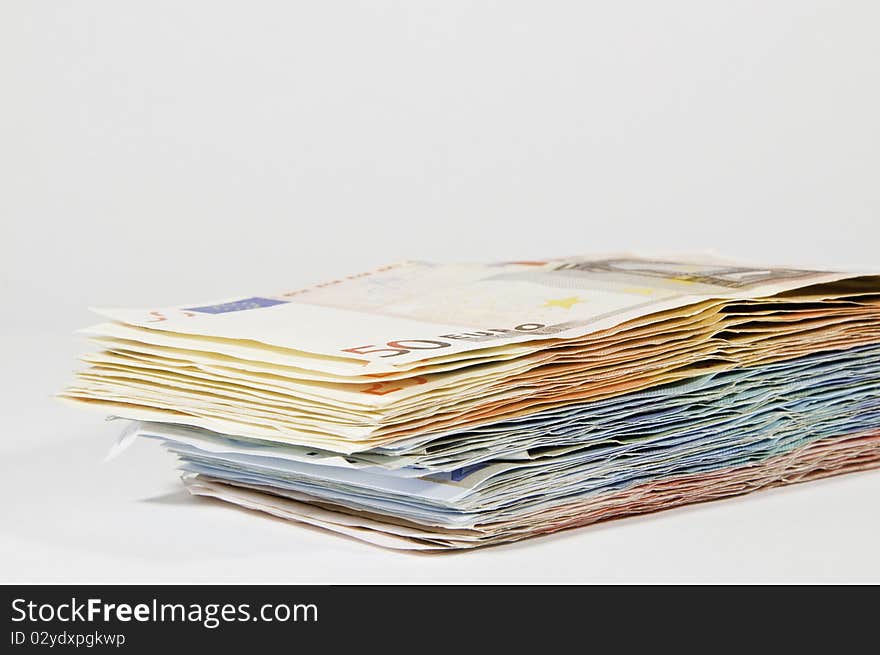 This image shows a wad of banknotes