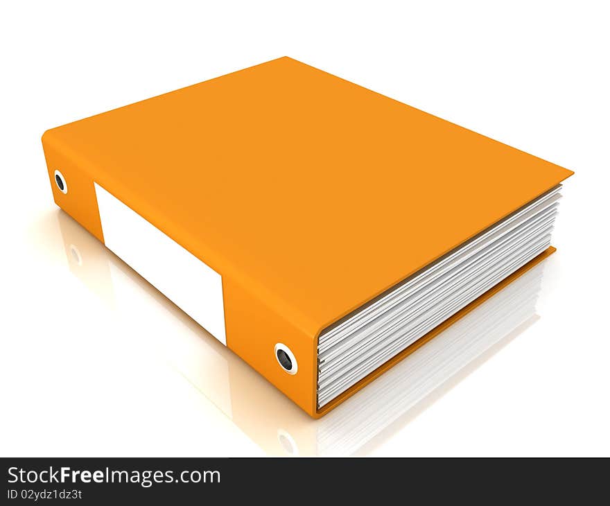 Documents stack isolated on the white. 3D render. Documents stack isolated on the white. 3D render.