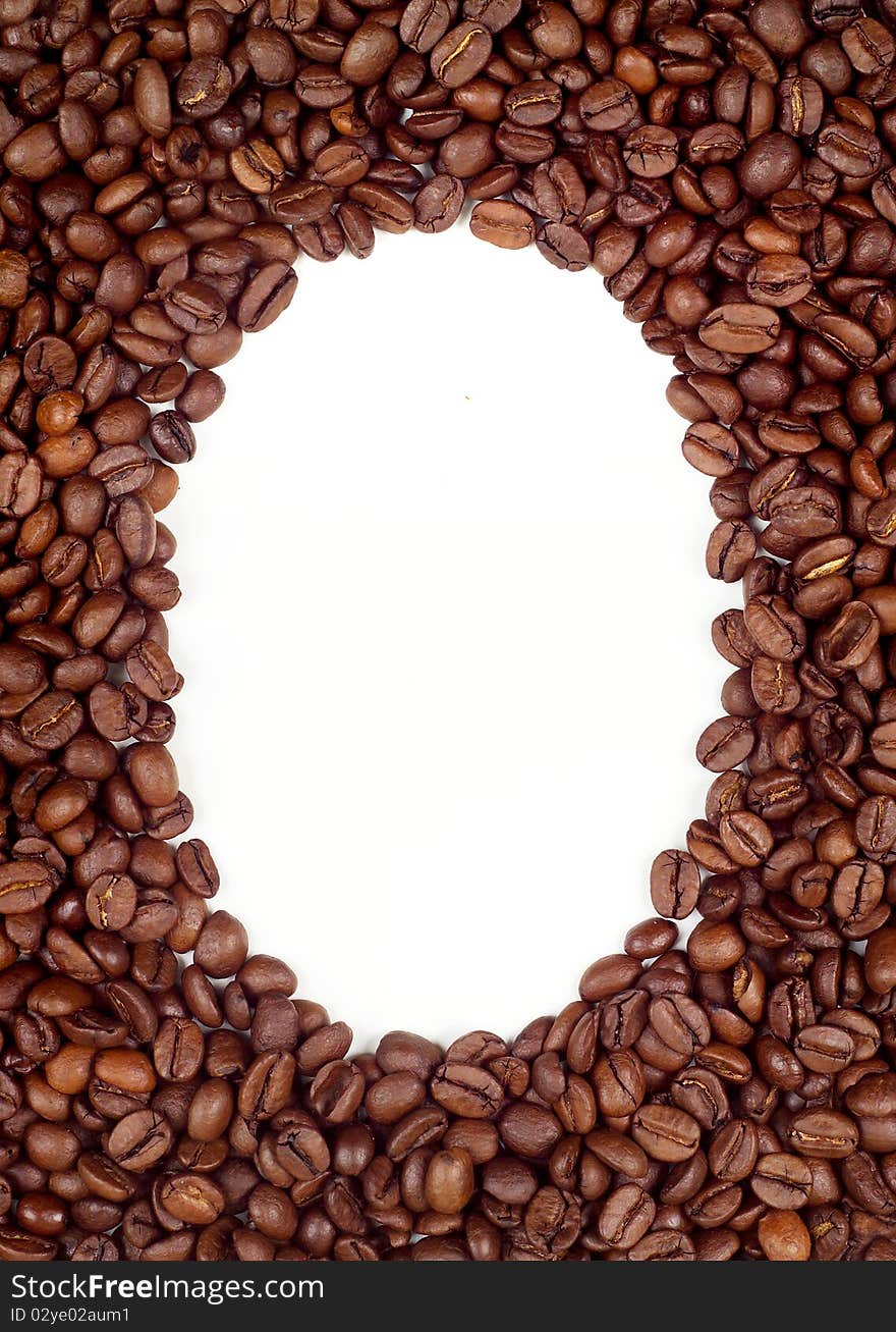 Coffee beans frame (background)