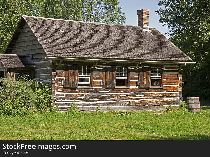 Old log house in Eastern Canada. Old log house in Eastern Canada