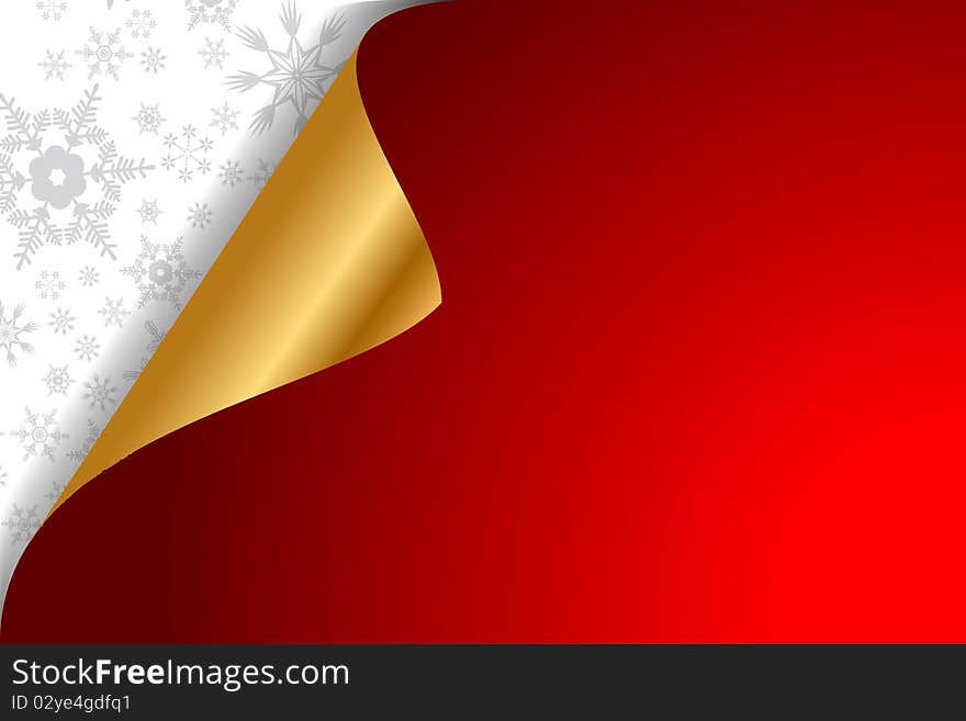 Abstract Christmas background with snowflakes