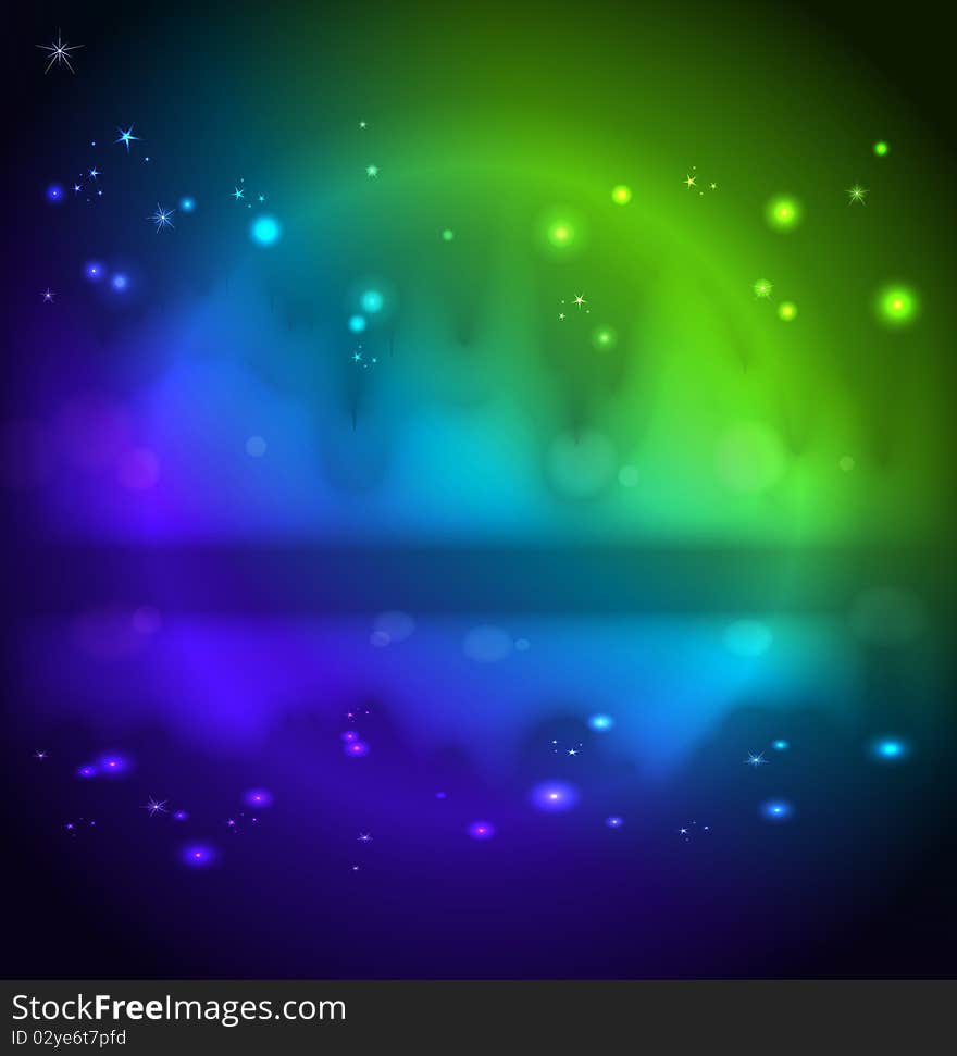 Abstract background with glowing elements