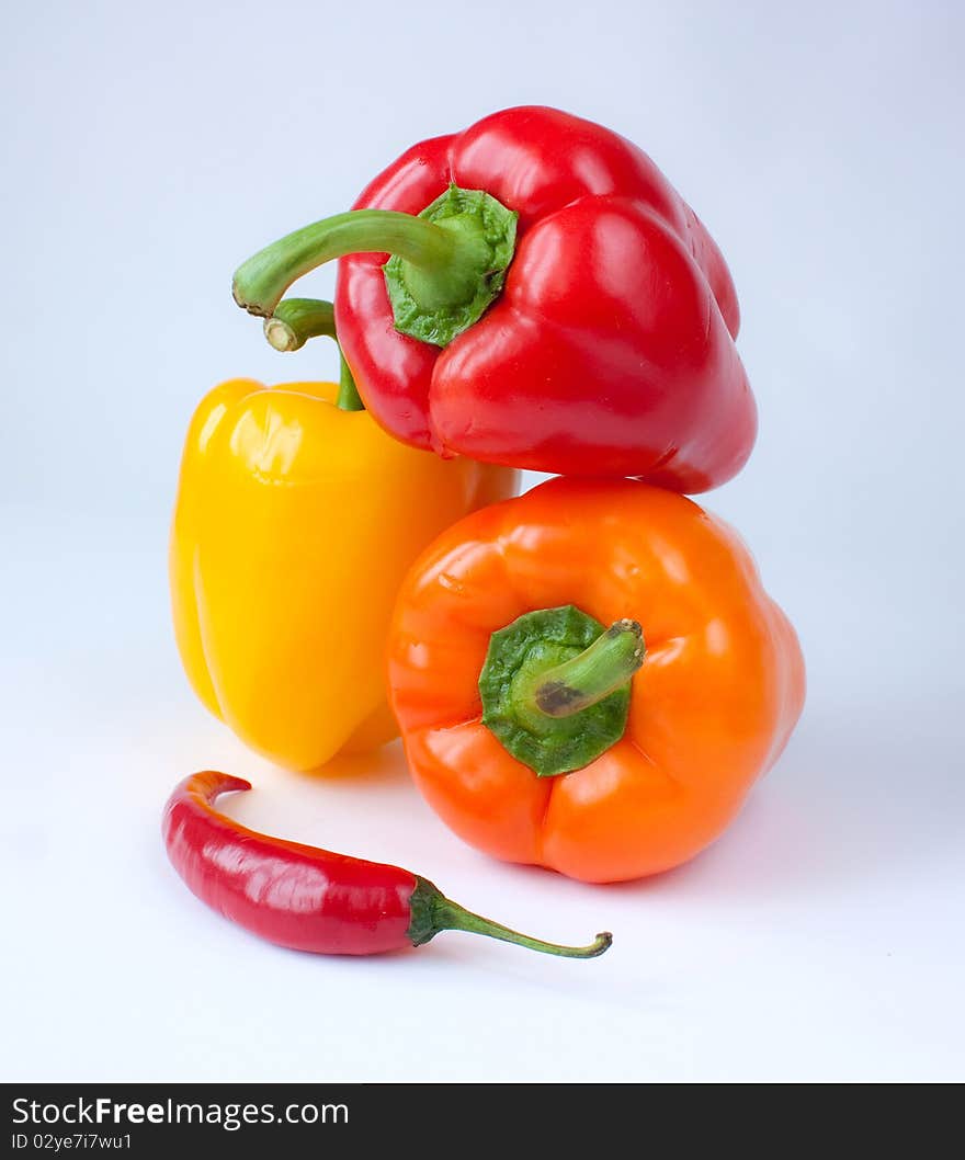 Capsicum. sweet peppers