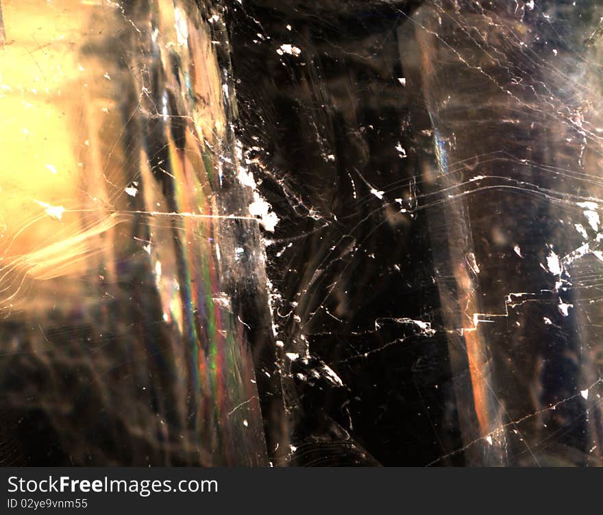 Mineral iceland spar texture closeup, fantasy background