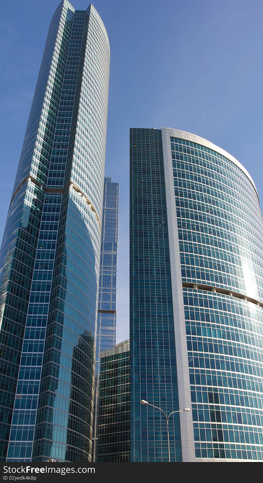 Office Buildings Against The Blue Sky