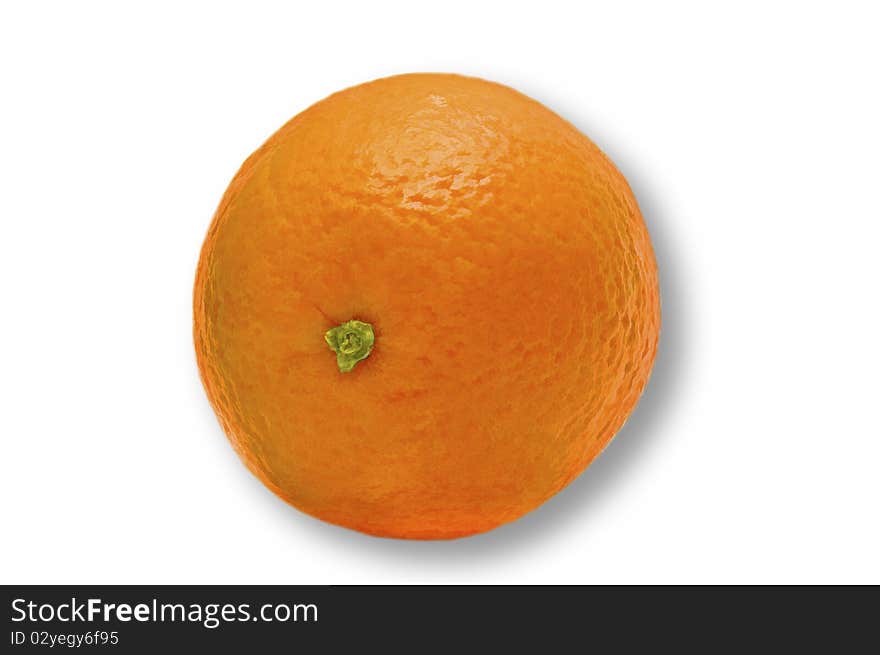 Orange isolated over white background