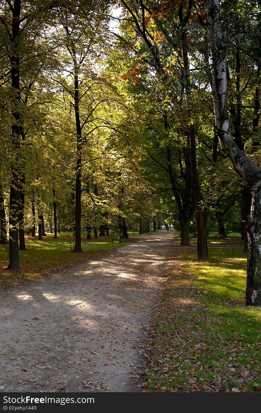 Park Saski in Autumn, Warsaw, Poland