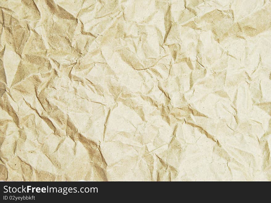 Crumpled Recycle Paper