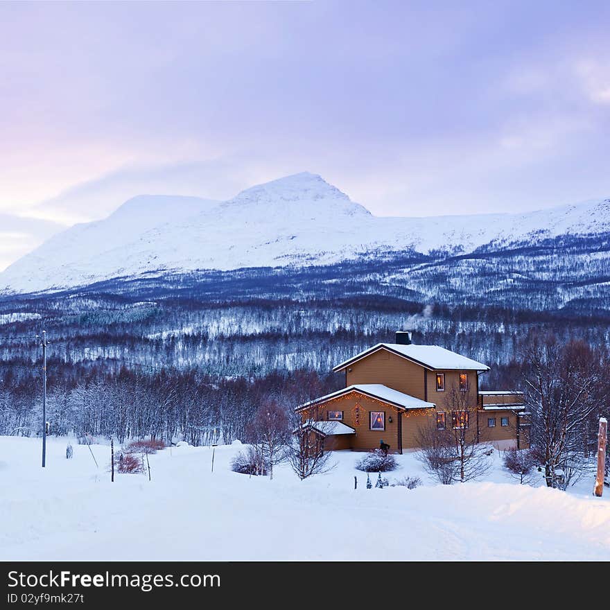 A typical Norwegian house.