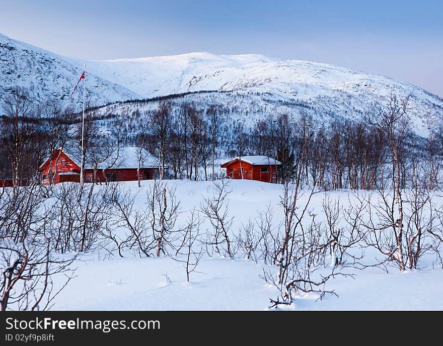 A typical Norwegian house. Tromso. Norway