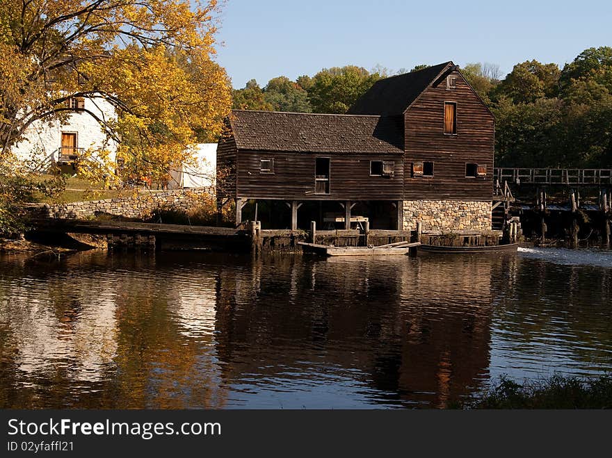 Historic water mill, Philipsburg Manor, Sleepy Hollow, NY. Historic water mill, Philipsburg Manor, Sleepy Hollow, NY