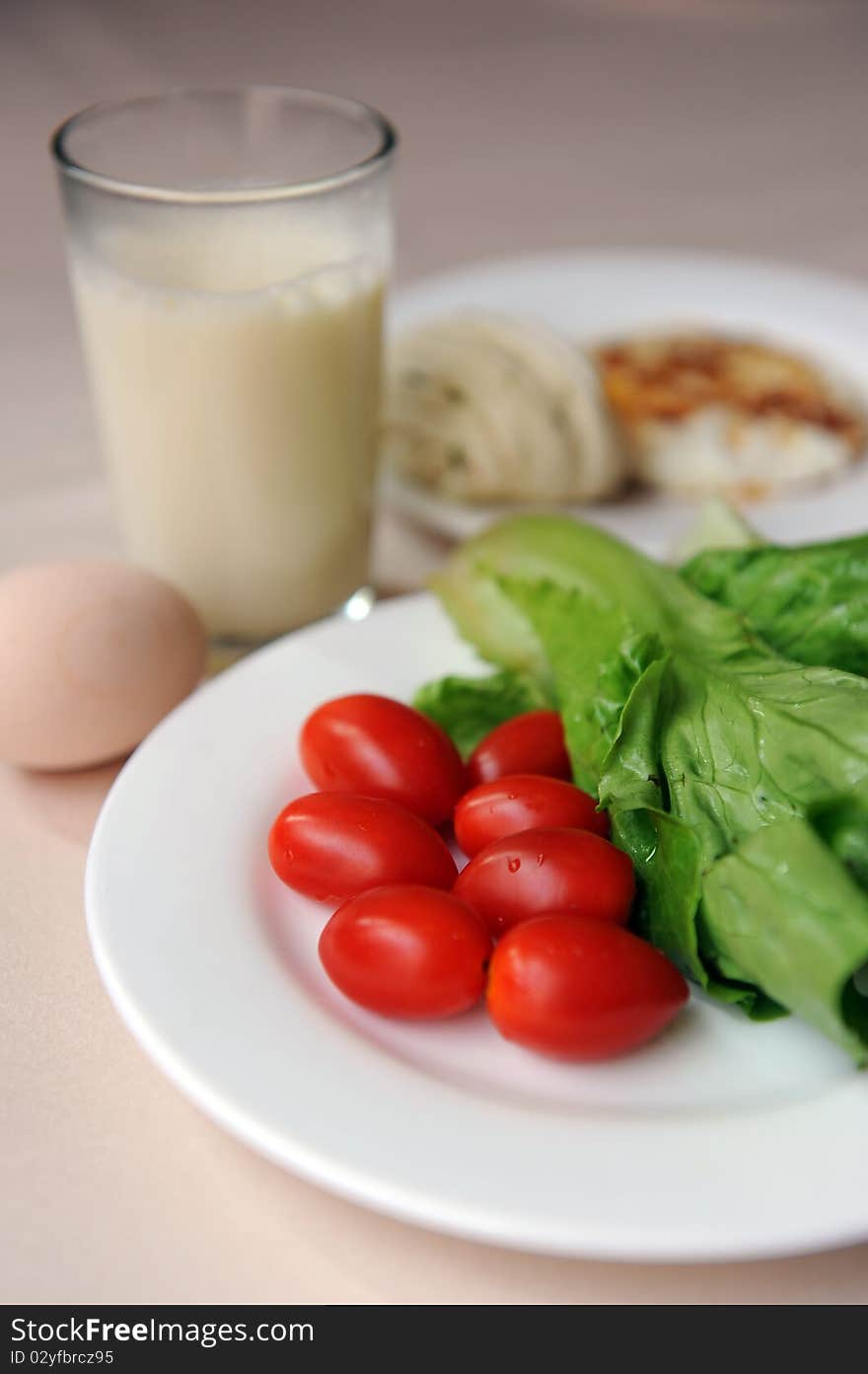 A Chinese Style Breakfast,Oriental Breakfast.