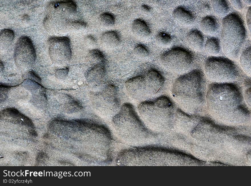 Abstract closeup of eroded texture on the beach. Abstract closeup of eroded texture on the beach