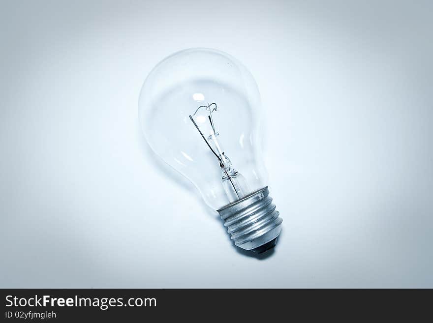 Bulb on grey