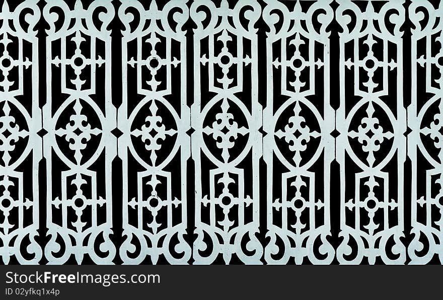 Thai style wooden engrave background