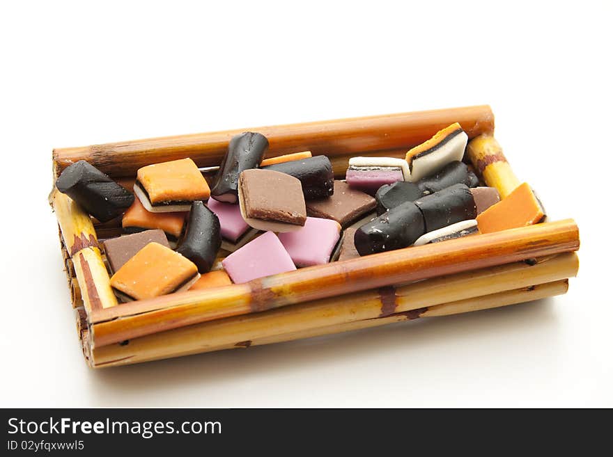 Licorice in receptacles