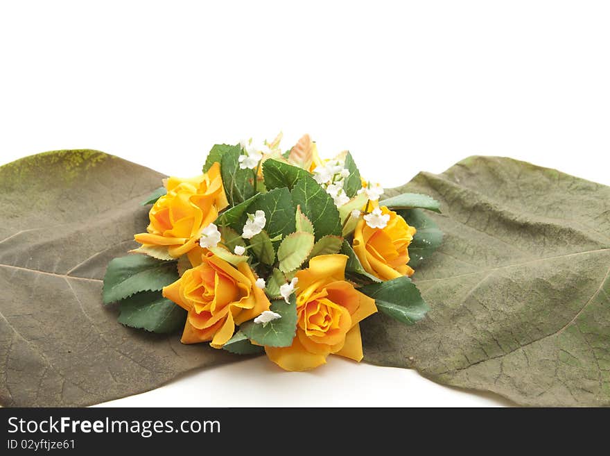 Flowers with leaves