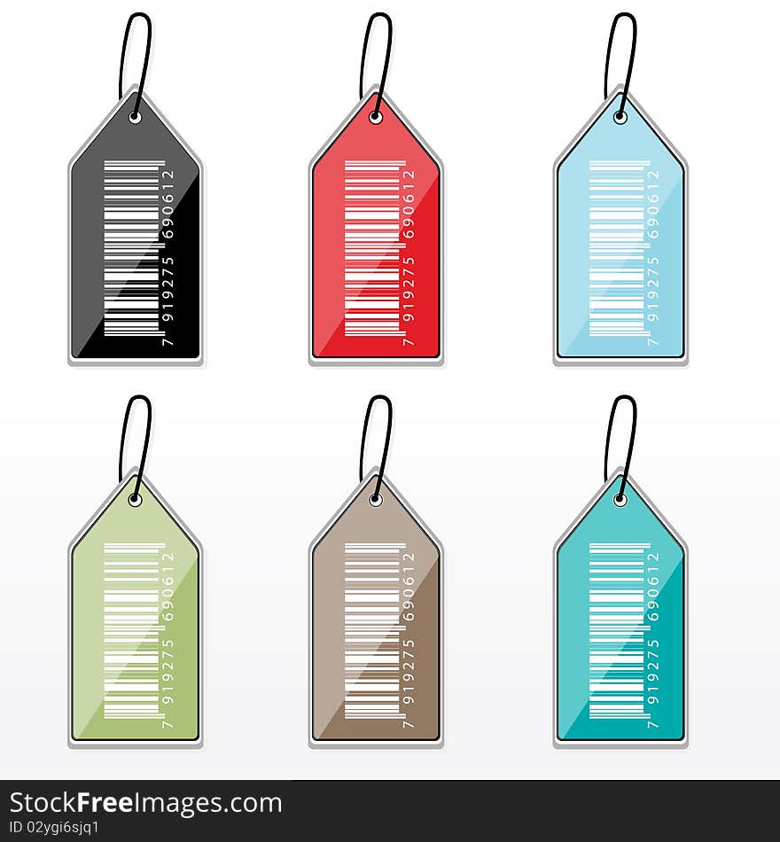 Multicolor Barcode Tags