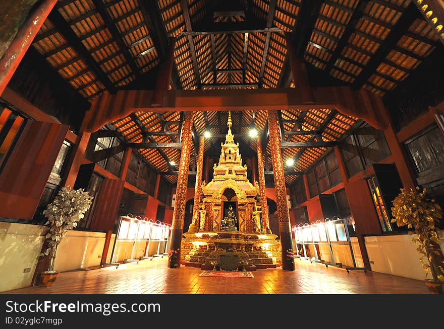 The temple, changmai of thailand