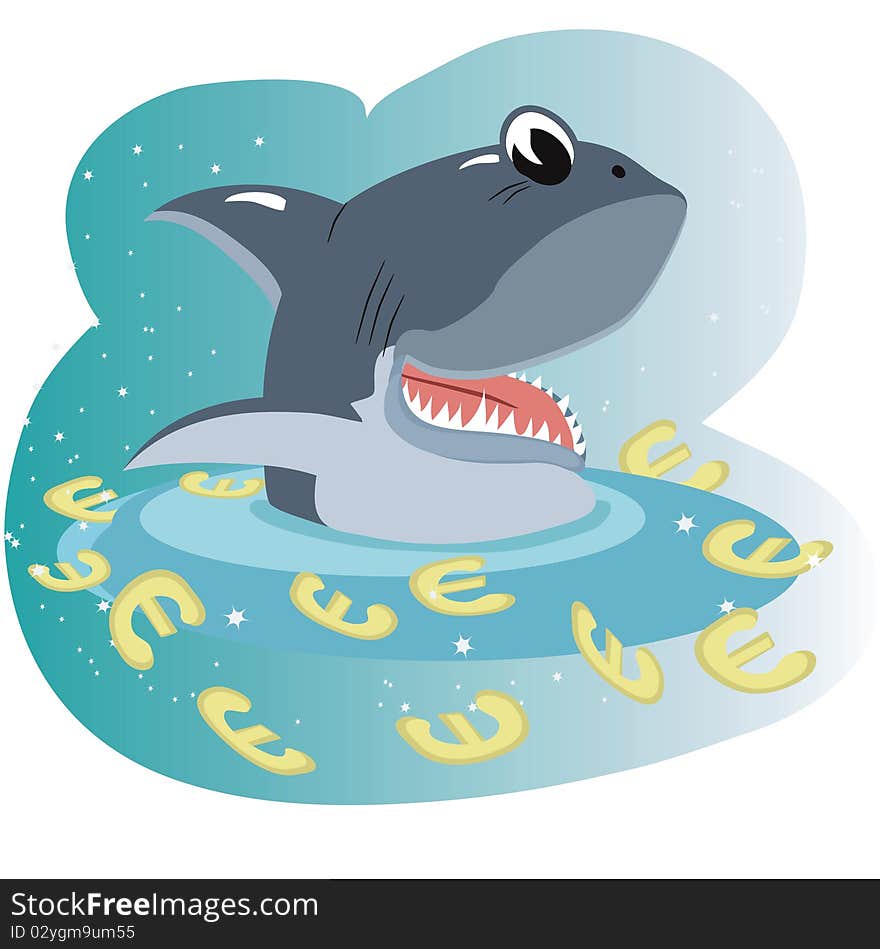 Shark in the sea of the euro