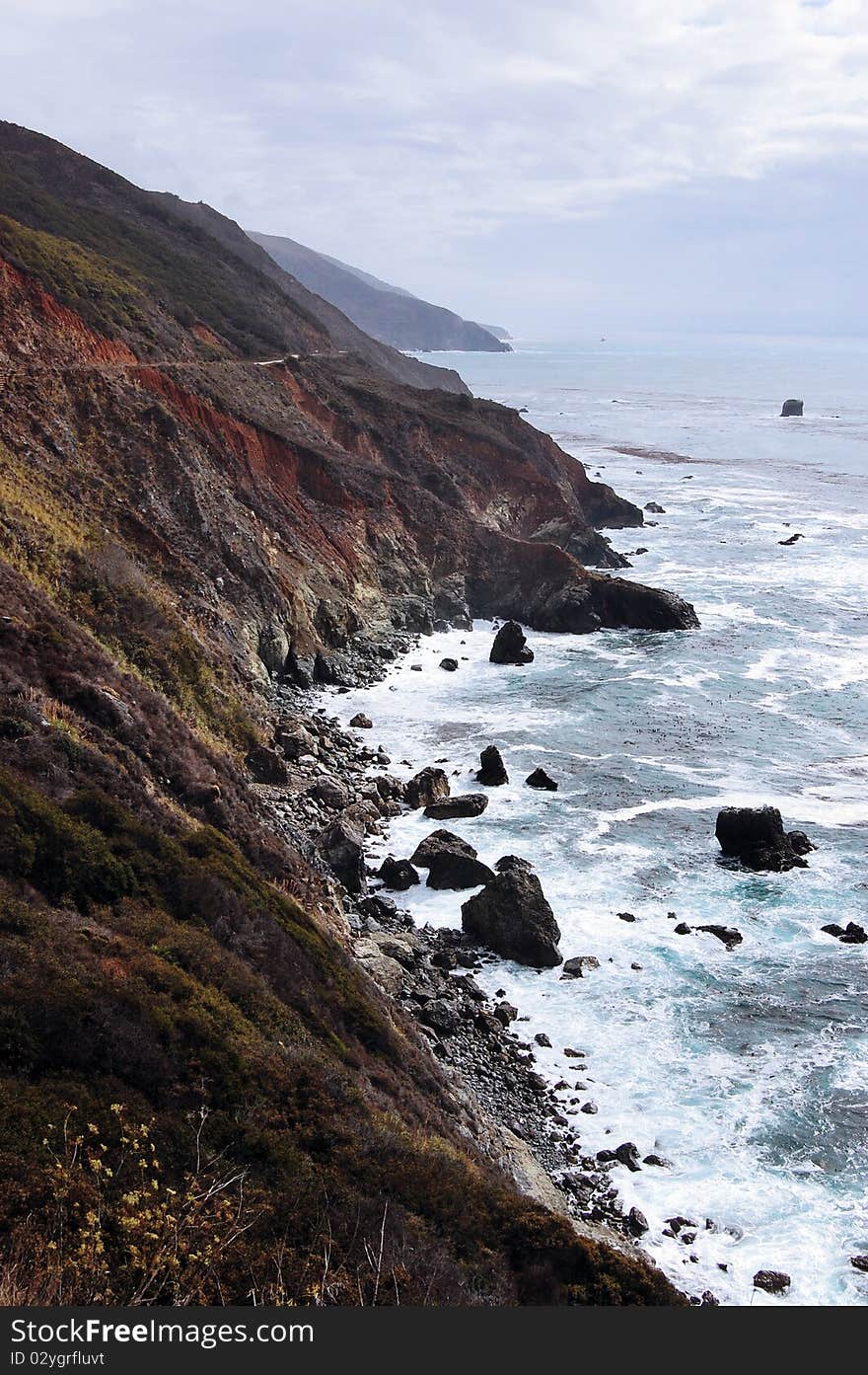 The Big Sur coastline in California.